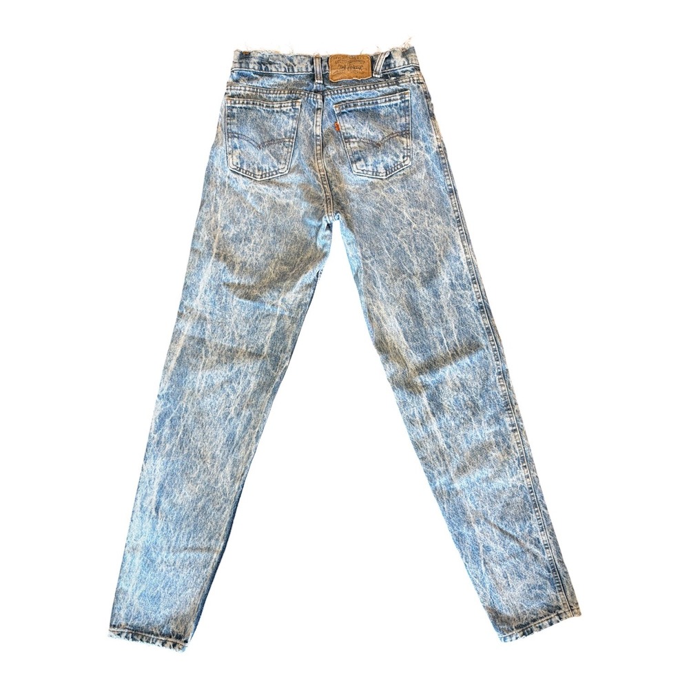 Vintage Levis 550 Orange Tab Acid Wash Jeans 29x34 USA Made 40550 80s 90s